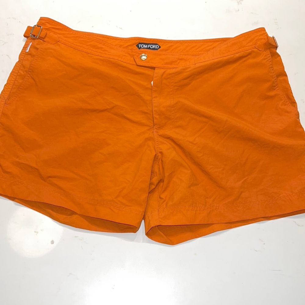 Tom Ford Bright Orange Swim Trunks